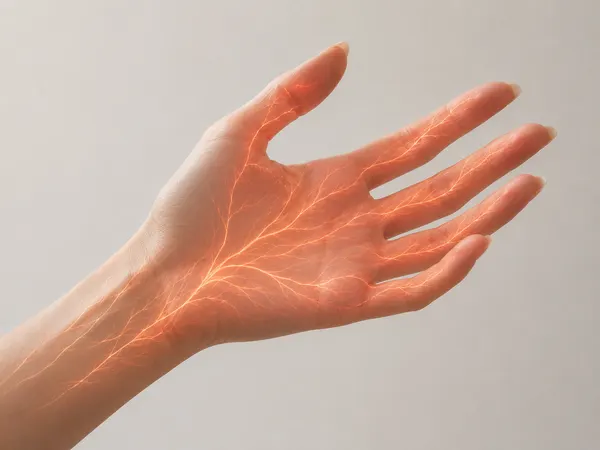 Microcirculation réactivée dans les mains